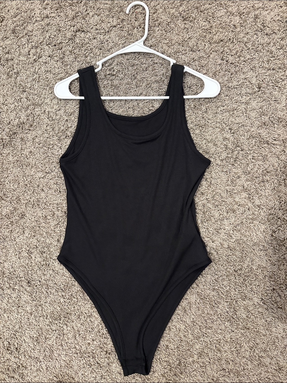 Black Womens Ripped Fitted Bodysuit